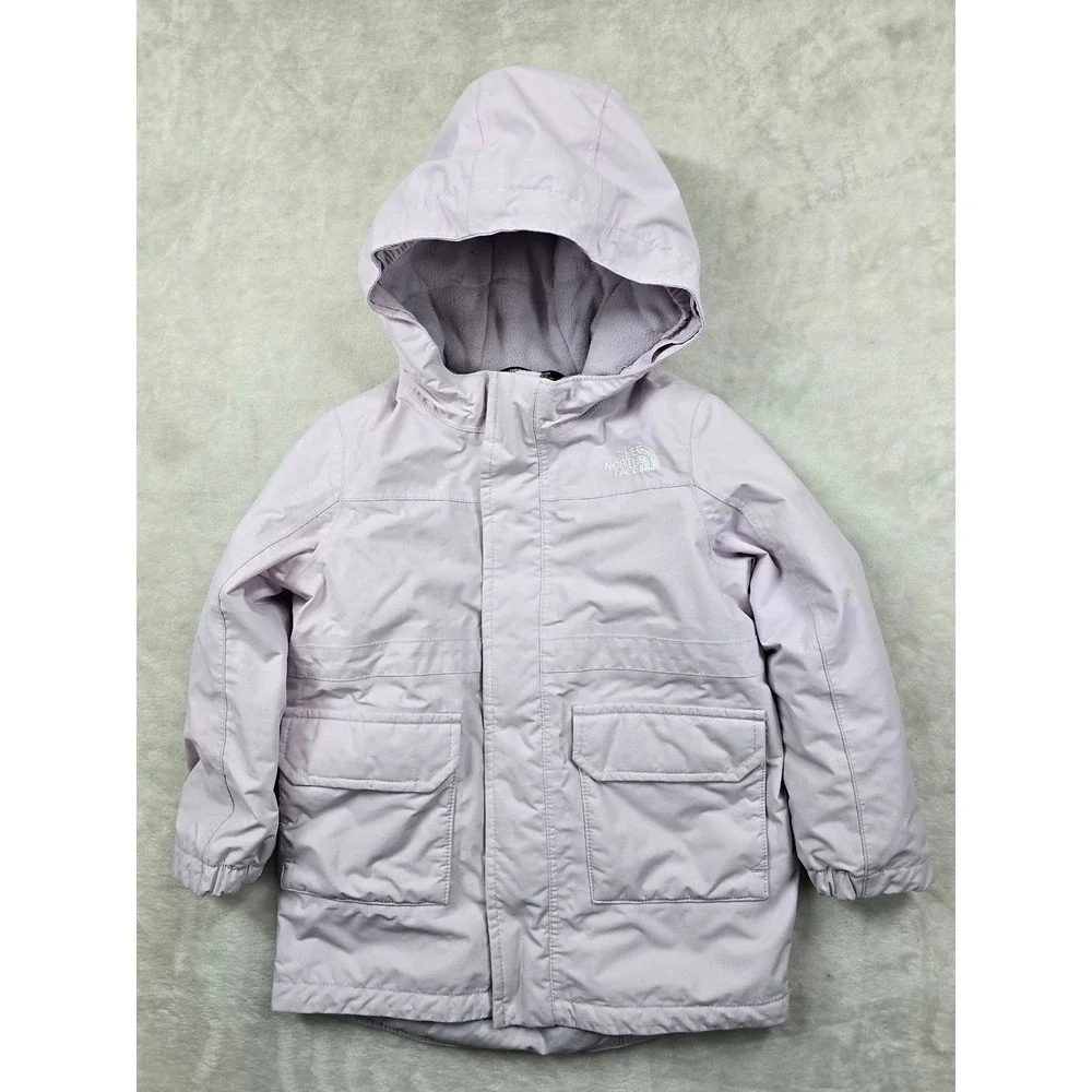 The North‎ Face Down Parka Kids Girls 3T Lavender Nylon Down Hooded Jacket